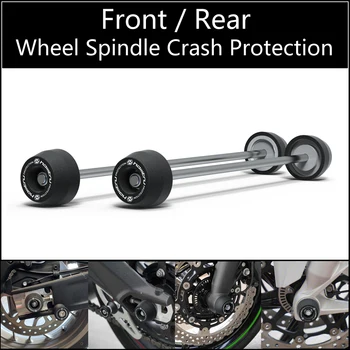 Защита шпинделя переднего заднего колеса от ударов для Ducati Monster 821 / Темный / В полоску/Стелс /2013-2020
