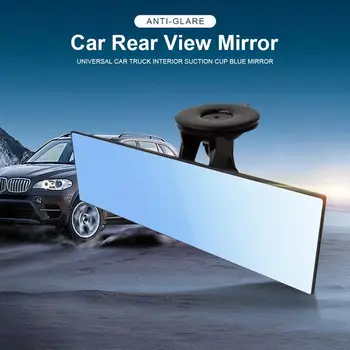 Зеркало для автомобиля, грузовика, Универсальное внутреннее зеркало заднего вида, Широкое плоское внутреннее зеркало заднего вида с присоской