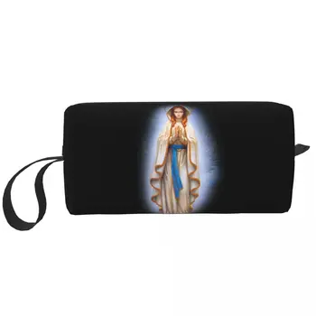 Изготовленная на заказ сумка для туалетных принадлежностей Богоматери Вечной для женщин, органайзер для косметики, женские сумки для хранения косметики, Набор Dopp, коробка для подарков