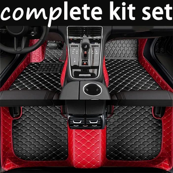 Изготовленные на заказ кожаные автомобильные коврики для BMW M4 F82 F83 2door 2014-2018 комплект Автомобильных Ковриков-подушечек для ног