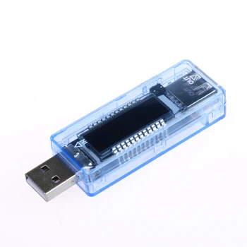 Измеритель тока зарядки мобильного устройства USB Синий USB Амперметр Мини Цифровой Вольтметр Амперметр Детектор