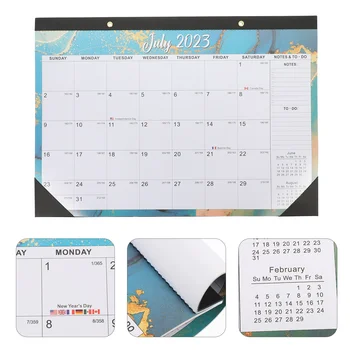 Изящный подвесной календарь Ежемесячный настенный календарь с четкой печатью Изящный настенный календарь