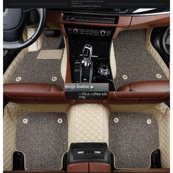 Индивидуальный двухслойный автомобильный коврик для пола, подходящий для Ford Kuga 2019-2023 Mustang 2015-2023 Equator аксессуары для интерьера