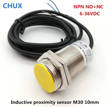 Индуктивные Датчики приближения CHUX M30 NO + NC NPN 4 провода 6-36 В постоянного Тока Для Скрытого монтажа 3D-принтер Бесконтактный Переключатель 10 мм Расстояние считывания