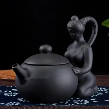 Исинские Чайники, Китайский Чайник Xi Shi ручной работы, Аутентичный Чайник Zisha, Фиолетовый Глиняный Горшок, Чайный набор Кунг-фу