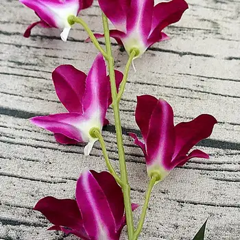 Искусственные шелковые цветы Белой орхидеи, высококачественная бабочка фаленопсис, искусственный цветок для украшения свадебного дома и фестиваля