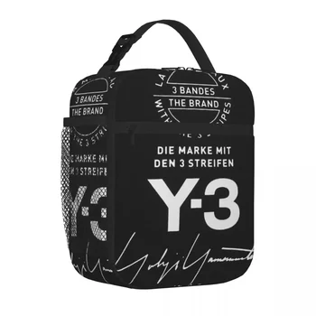 Йоджи Ямамото Y3, изолированные сумки для ланча, термосумка, ланч-боксы, термосумка-холодильник, ланч-бокс, сумка-тоут для женщин, детей, путешествий