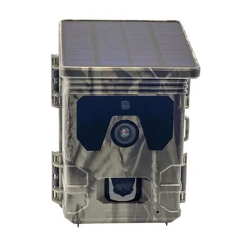 Камера слежения ночного видения на солнечной энергии, 50-мегапиксельные охотничьи камеры 4K, время срабатывания камеры слежения 0,3 С, принадлежности для охоты (A)