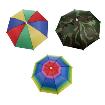 Кепка для Рыболовного Зонтика Складной Походный Зонт Шляпа Эластичный Аксессуар Для Головных Уборов на открытом воздухе Камуфляж