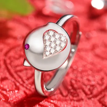 Китайское зодиакальное кольцо женский живой рот зодиакальный год любовь курица открывающее кольцо Петух ювелирные изделия оптом