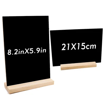 Классная Доска Blackboard Board Sign Message Minidisplay Подставка Для Вывесок Небольшое Настольное Деревянное Основание Memo Single Decor Держатель Для Доски