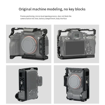 Клетка для камеры, видеокамера, крепления для обуви, клетка для камеры, аксессуары для фотосъемки, алюминиевый сплав для Sony A7M3/A7R3/A7M4