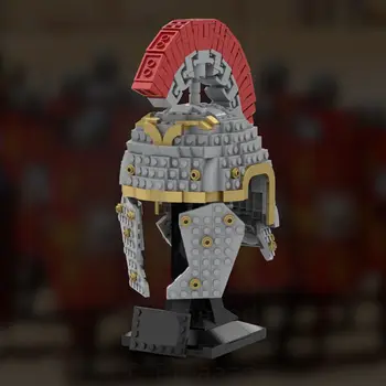 Коллекция шлемов римского центуриона с табличкой Набор строительных игрушек 568 шт. MOC