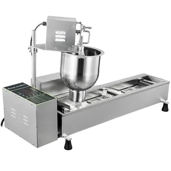 Коммерческая машина для приготовления пончиков eWork, однорядная автоматическая машина для приготовления пончиков с формами 3 размеров 304 SS Auto