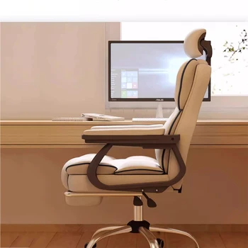 Компьютерное кресло с откидной спинкой, Эргономичный Рабочий офис с высокой спинкой, Ленивый Удобный стул с акцентом, стоящий на коленях, Мебель Cadeira De Escritorio