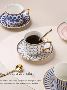 Кофейная Чашка KAWASIMAYA High Beauty Light Luxury Ins Wind Cup и Набор Тарелок Высокого Класса High End Изысканный Послеобеденный Чайный Сервиз