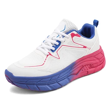 Кроссовки для бега Дышащие кроссовки на шнуровке Удобная высококачественная мужская обувь Брендовая уличная обувь для фитнеса Спортивная обувь для тренировок