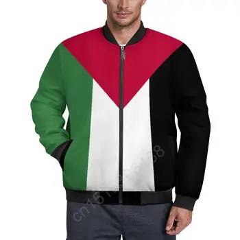 Куртка-бомбер с флагом Палестины, мужская модная толстая теплая осенне-зимняя военная мотоциклетная куртка, мужская куртка пилота Flight Ma-1