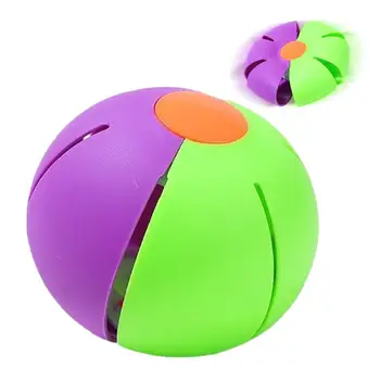 Летающая Тарелка Мяч С Разноцветными Огоньками Эластичный Шаг По Мячу Эластичный Шаг По Мячу Летающий Мяч Детские Прыгающие Игрушки