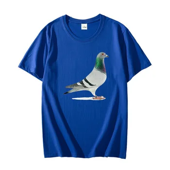 Летняя хлопчатобумажная футболка с изображением Птиц, голубей и животных, футболки оверсайз, мужские футболки с коротким рукавом, Мужская одежда Harajuku