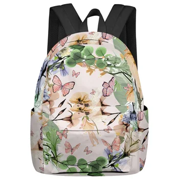 Листья бабочки Elf, Цветочные листья, студенческие школьные сумки, Ноутбук, Изготовленный на заказ Рюкзак Для мужчин, Женщин, Женский дорожный рюкзак Mochila