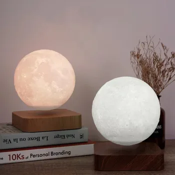 Лунная лампа с магнитной левитацией, 3D-печать, Встроенная Лампа с лунной левитацией, Звездное Небо, Магнитная левитация, Маленькая Ночная лампа