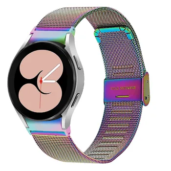 Металлический ремешок Подходит для Samsung Galaxy Watch 4, 40 мм, 44 мм, ремешок для часов, браслет, высококачественные модные сменные аксессуары