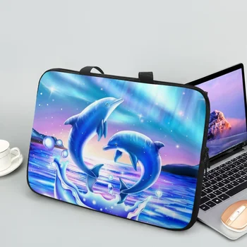 Милая сумка для планшета с дельфином, модная дизайнерская женская переносная сумка для ноутбука на молнии, защитный чехол для ноутбука, сумка для праздничного подарка, сумка для основной женщины