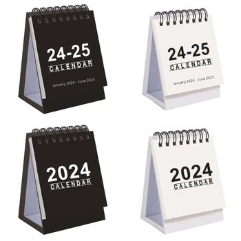 Мини-настольный календарь на 2024 год для офисных работников и студентов с номерами недель Прямая поставка