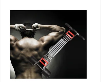 Многофункциональное устройство для натяжения пружинных педалей для занятий спортом, фитнесом, для расширения мышц груди, для укрепления рук, три вида использования