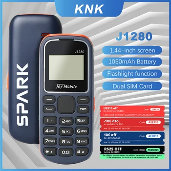 Многофункциональный телефон MKTEL J1280 с 1,44-дюймовым дисплеем, двумя SIM-картами, двумя режимами ожидания, MP3 MP4 Радио, Bluetooth, GPRS, батарея емкостью 600 мАч