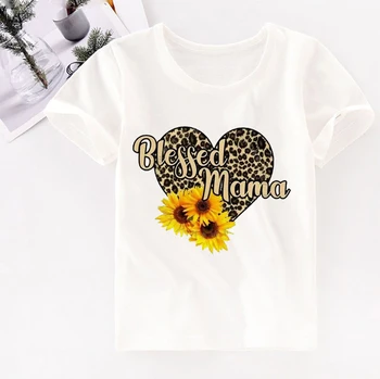 Модная детская футболка с коротким рукавом, Леопардовые футболки С рисунком Для мальчиков И девочек, Топы, Рубашки, Детская футболка, Летняя Футбо