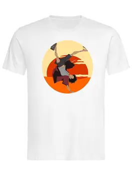 Мужская и женская футболка с аниме Samurai Champloo Sun в стиле унисекс