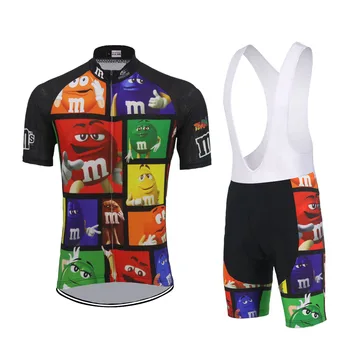 Мужская новая велосипедная майка велосипедная одежда комплект из джерси с коротким рукавом нагрудник шорты Гелевая Прокладка Дышащая Велосипедная одежда ropa Ciclismo
