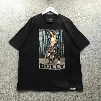 Мужская футболка King Bully с круглым вырезом и коротким рукавом 2XL, черная с рисунком
