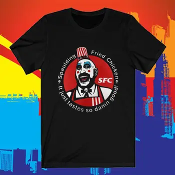Мужская черная футболка с логотипом SFC Captain Spaulding Fried Chicken, размер от S до 5XL