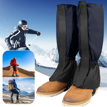 Мужские и женские гетры, Регулируемые зимние ботинки, Легкие охотничьи гетры для прогулок, охоты, альпинизма, прогулок на снегоступах