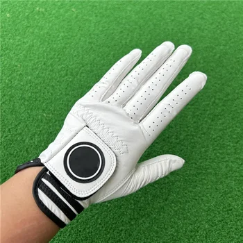 Мужские перчатки для гольфа из овечьей кожи для левой руки, износостойкие, противоскользящие и солнцезащитные перчатки