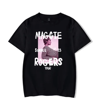 Мэгги Роджерс, Торговая марка Summer of '23 Tour, футболка с круглым вырезом и коротким рукавом, Мужская Женская футболка, Модная Одежда