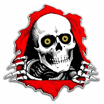 Наклейка для автомобиля Mystic Skeleton Логотип для скейтборда Powell Peralta Виниловая Наклейка / Деколь AcesssorieWallpaper R