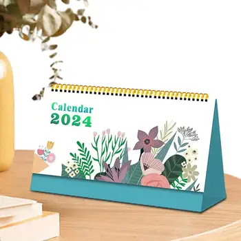 Настольные календари на 2024 год, ежемесячный планировщик, настольные блокноты, календари, креативные планировщики с праздниками, идеально подходящие для классных руководителей и отдыха
