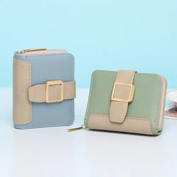 Новая женская сумочка, короткие студенческие держатели для монет, Ins Tide, маленькая свежая сумочка, женский материал Pu, Модный и простой