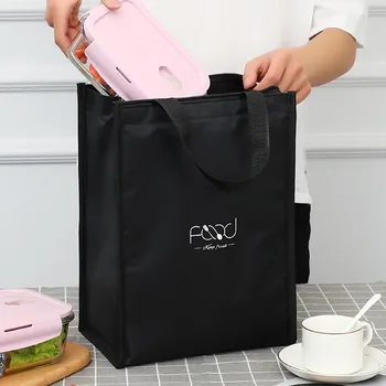 Новая изолированная сумка для ланча, прочная сумка для переноски, вместительный термоизолированный ланч-бокс, сумка-холодильник на молнии, сумка для рабочего ланча