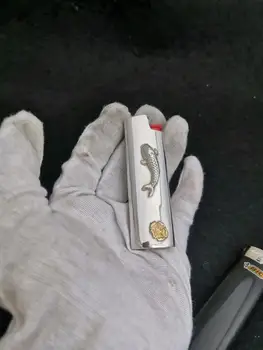 Новый 1 ПРЕДМЕТ, серебристый чехол для зажигалки ручной работы S925, подходит для Bic J3/J5, чехол для зажигалки в виде ракушки