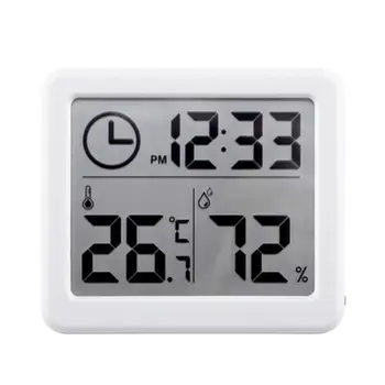 Новый высококачественный термометр Гигрометр Электронный монитор температуры и влажности Часы 81 X 71 X 10 мм