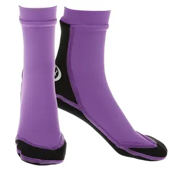 Носки для дайвинга диаметром 1,5 мм, Обувь для плавания с маской и трубкой, неопреновые ботинки для серфинга, L Фиолетовый
