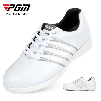 Обувь для гольфа PGM, женские водонепроницаемые спортивные кроссовки на скрытом каблуке, дышащие нескользящие кроссовки XZ157
