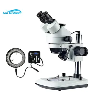 Оптовая продажа 7X-45X Vga 20Mp С источником света Лабораторный Тринокулярный Стереомикроскоп