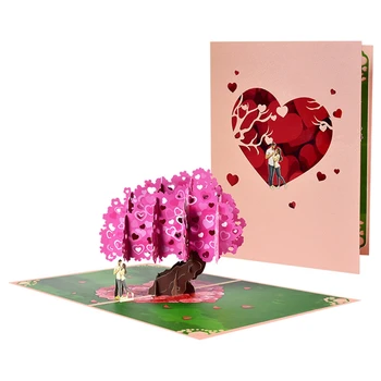 Открытка на День Святого Валентина, 3D Поздравительная открытка на День Святого Валентина, свадьбу, Годовщину, помолвку, Для мужчины и женщины