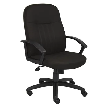 Офисное кресло для менеджеров Office Products черного цвета со средней спинкой